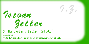 istvan zeller business card